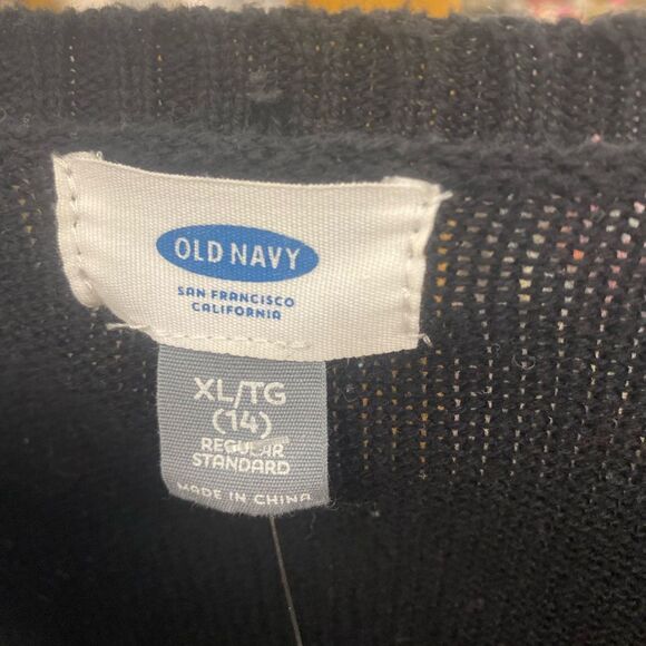 Xl Old Navy black white sweater - Picture 5 of 10